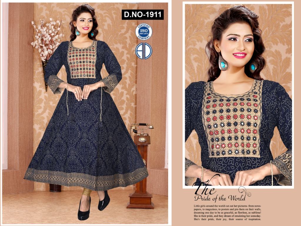 Rayon Anarkali Style Kurti