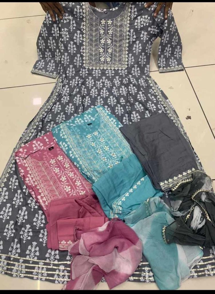 Rayon Kurti pent dupatta