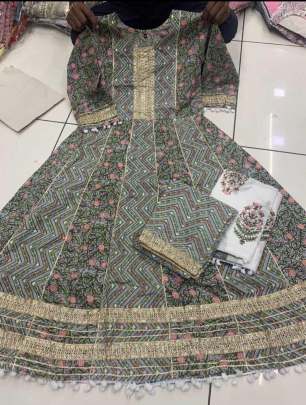 Cotton Jaypur Ghera Kurti 3