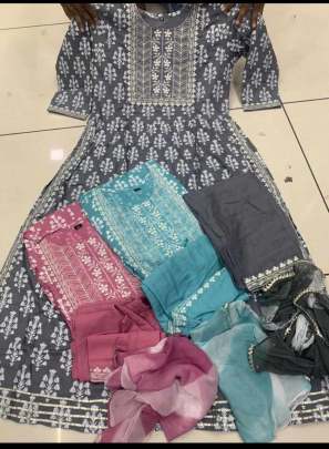 Rayon Kurti pent dupatta